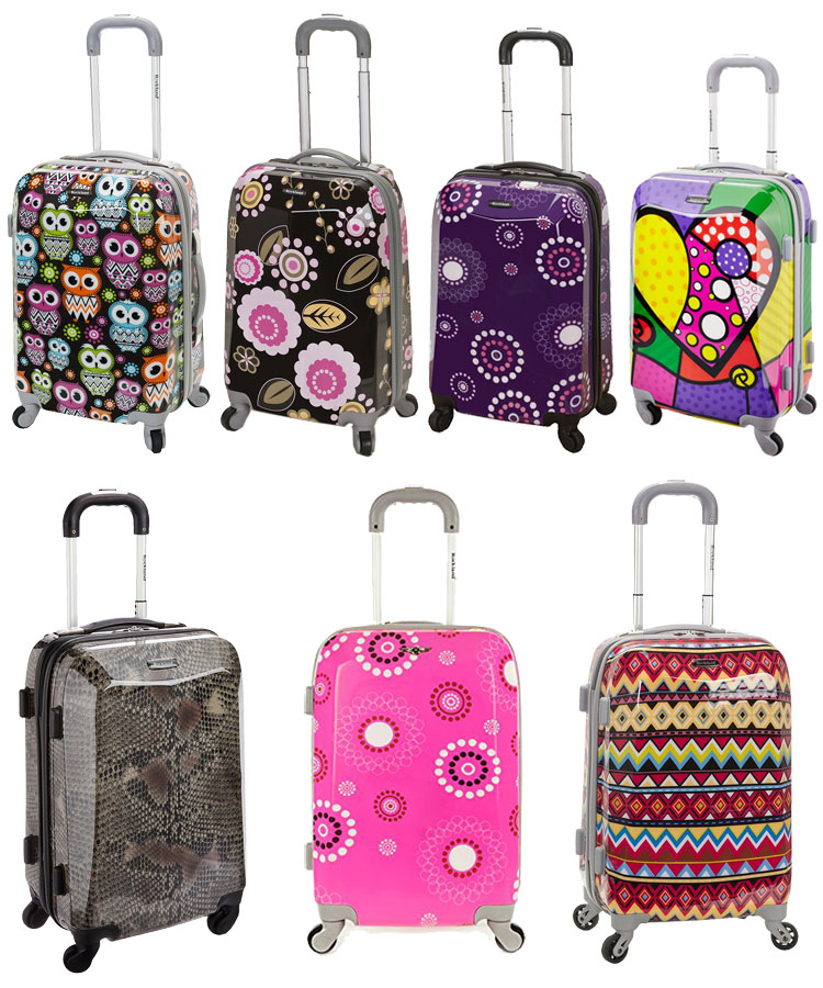 There are 9 different patterns to choose from with the Rockland Carry-On 20". 7 are shown here.