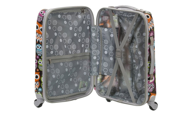 Rockland Owl Carry-On Luggage - Interior