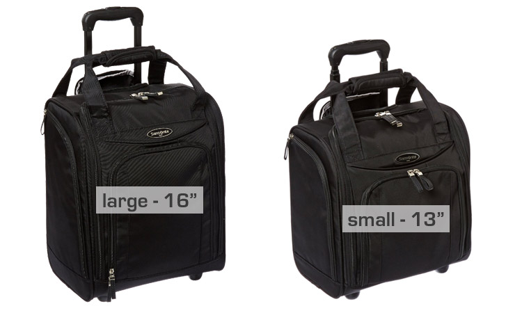 Samsonite Luggage Underseater - Sizes