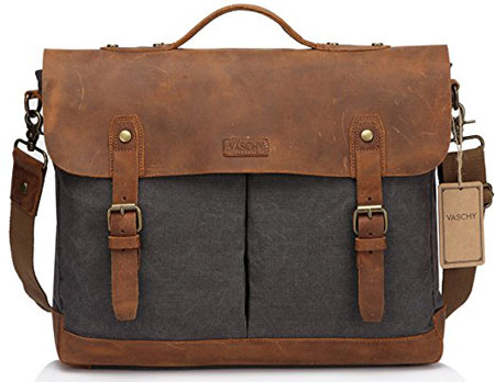 Vaschy-Leather-Canvas-Messenger-Bag-main