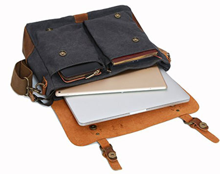 Wowbox-Messenger-bag-Vintage-canvas-leather-interior
