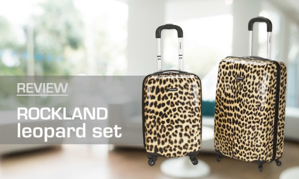 Rockland Leopard Luggage Set