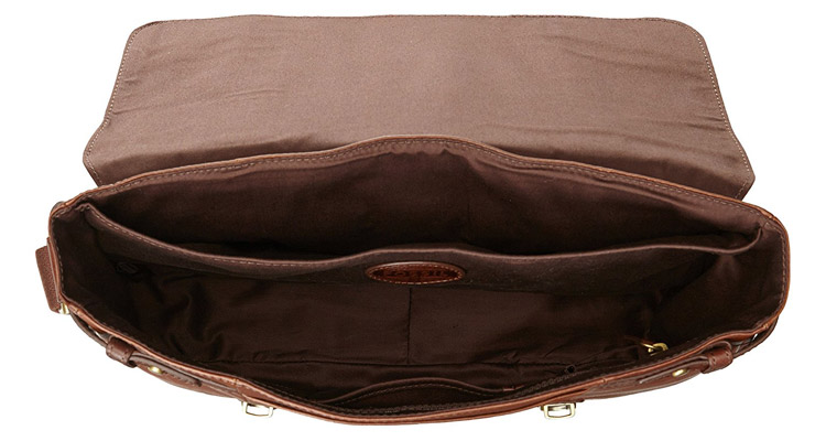 Fossil Men's Estate Saffiano Leather Messenger Bag | Genuine Leather