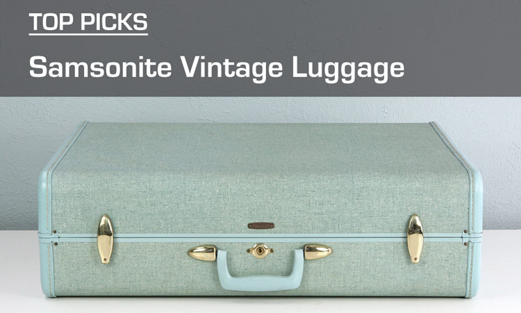 samsonite luggage with leather trim