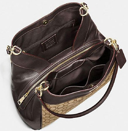 coach lexy signature shoulder bag