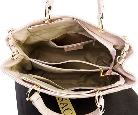 Small Shoulder Bag Handbag Includes Branded Protective Storage Bag. Primo Sacchi® Genuine Italian Soft Leather